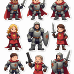 Pop Culture Parodies - Sticker Sheet v12